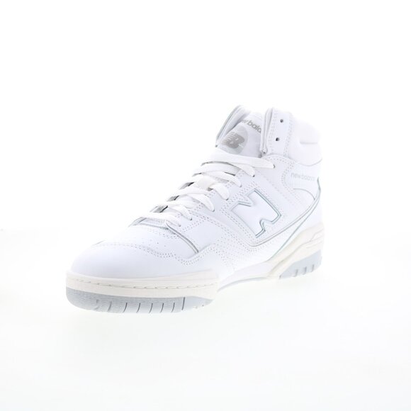 New Balance 650R BB650RWW Men's 8.5 White Leather Lifestyle Sneakers Shoes NEW - Picture 4 of 9